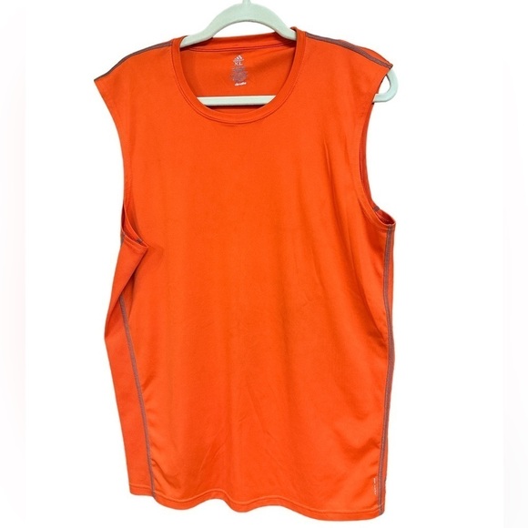 Adidas Climalite Deep Orange Flex 360 Vented CrossFit Training Athletic Top XL - Picture 1 of 6